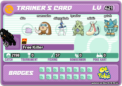 Free Killer Card otPokemon.com