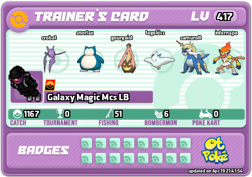 Galaxy Magic Mcs LB Card otPokemon.com