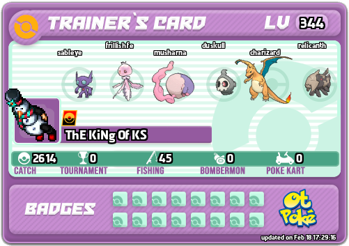 ThE KiNg Of KS Card otPokemon.com