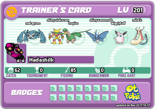 Hadashilk Card otPokemon.com