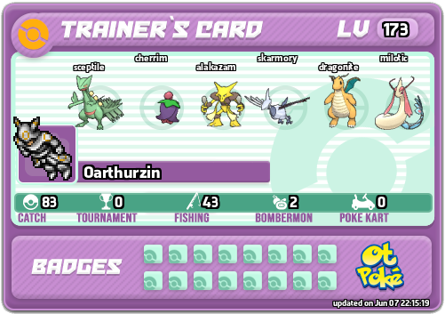 Oarthurzin Card otPokemon.com