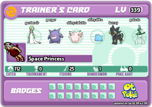 Space Princess Card otPokemon.com
