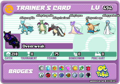 Oveerweak Card otPokemon.com