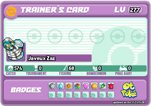 Javeux Zaz Card otPokemon.com