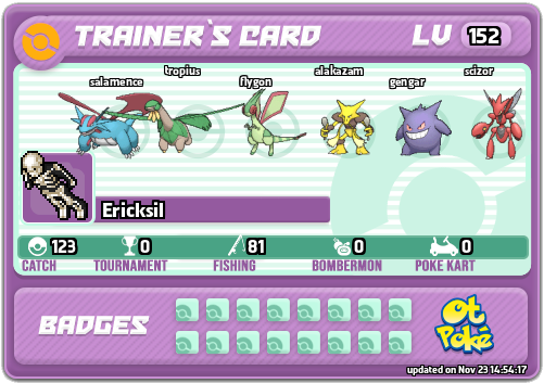 Ericksil Card otPokemon.com