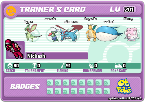 Nickash Card otPokemon.com