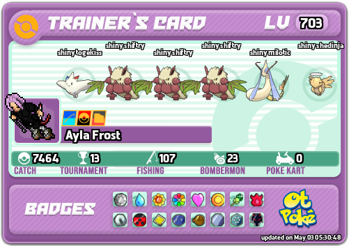 Ayla Frost Card otPokemon.com