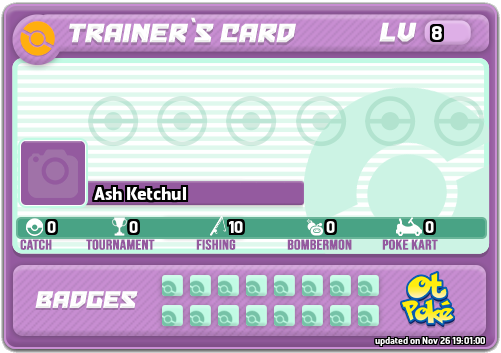 Ash Ketchul Card otPokemon.com