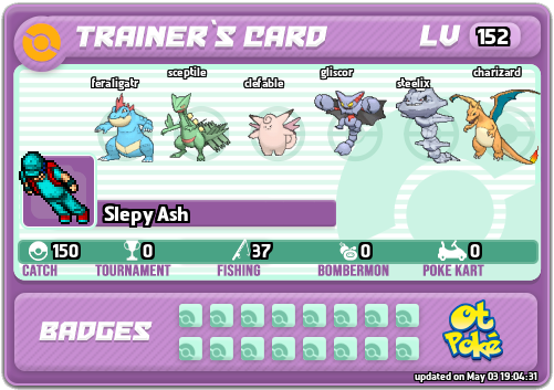Slepy Ash Card otPokemon.com