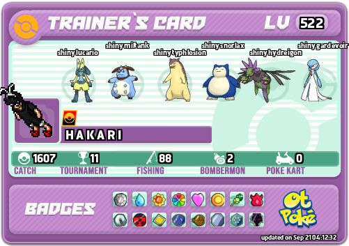 H A K A R I Card otPokemon.com