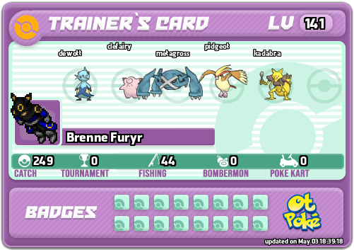 Brenne Furyr Card otPokemon.com