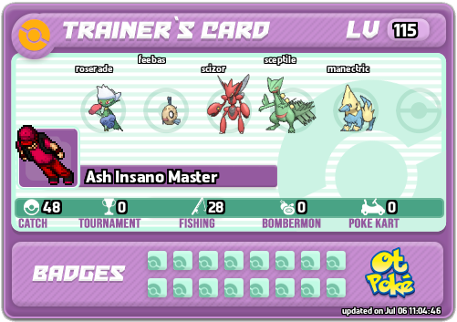 Ash Insano Master Card otPokemon.com