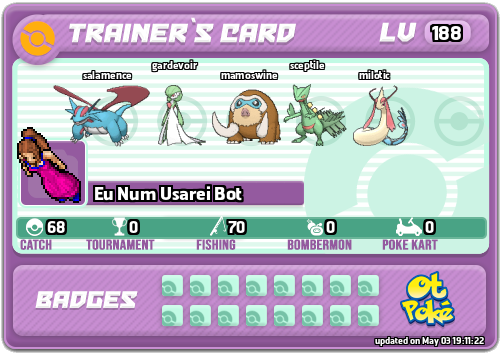 Eu Num Usarei Bot Card otPokemon.com