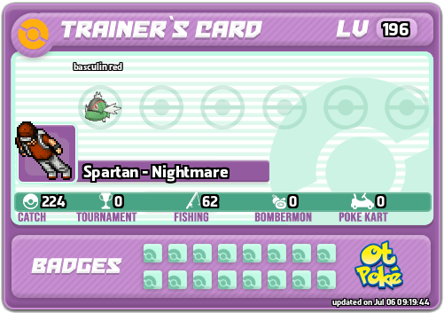 Spartan - Nightmare Card otPokemon.com