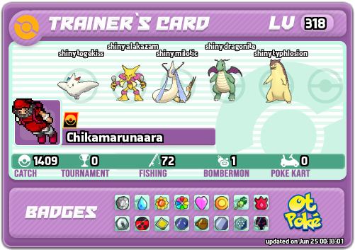 Chikamarunaara Card otPokemon.com