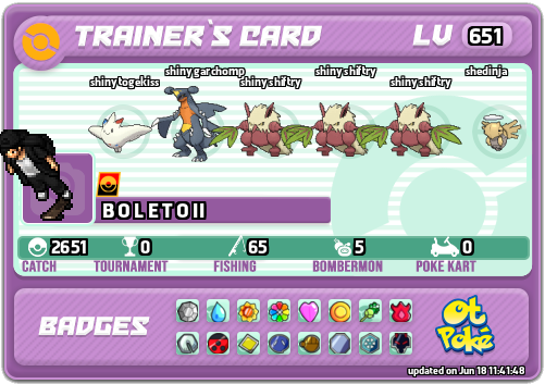B O L E T O II Card otPokemon.com