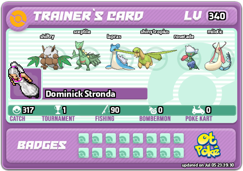 Dominick Stronda Card otPokemon.com