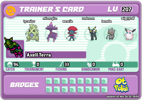 Axell Terra Card otPokemon.com