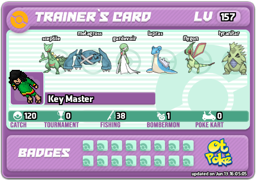 Key Master Card otPokemon.com