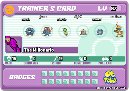 The Milionario Card otPokemon.com