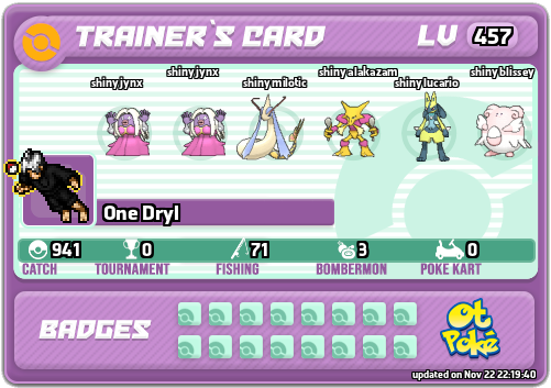 One Dryl Card otPokemon.com