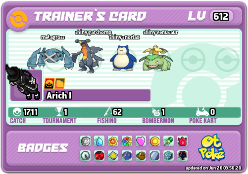 Arich I Card otPokemon.com