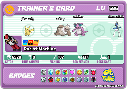 Rocket Machine Card otPokemon.com