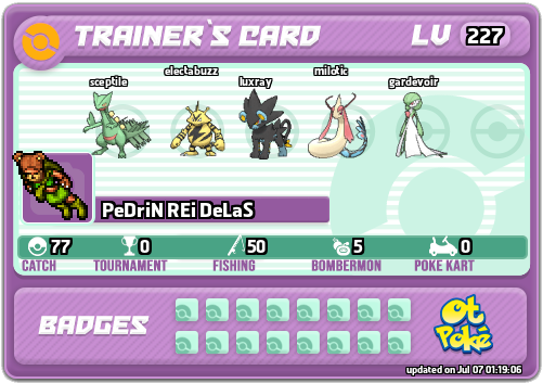 PeDriN REi DeLaS Card otPokemon.com