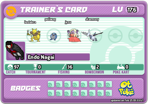 Endo Nagai Card otPokemon.com