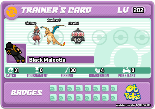 Black Maleotta Card otPokemon.com