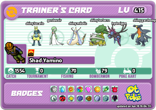Shad Yamino Card otPokemon.com