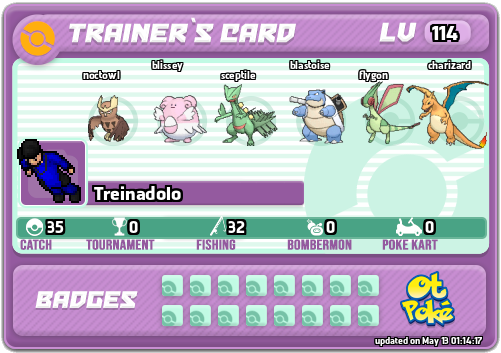 Treinadolo Card otPokemon.com