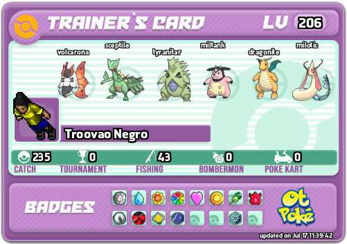 Troovao Negro Card otPokemon.com