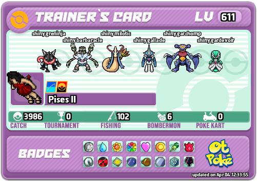Pises II Card otPokemon.com