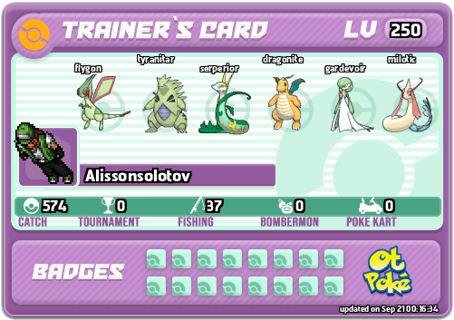 Alissonsolotov Card otPokemon.com