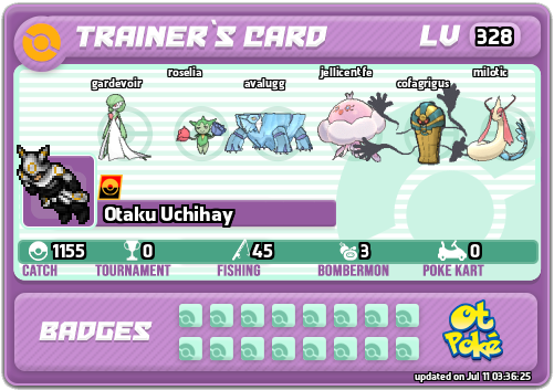 Otaku Uchihay Card otPokemon.com