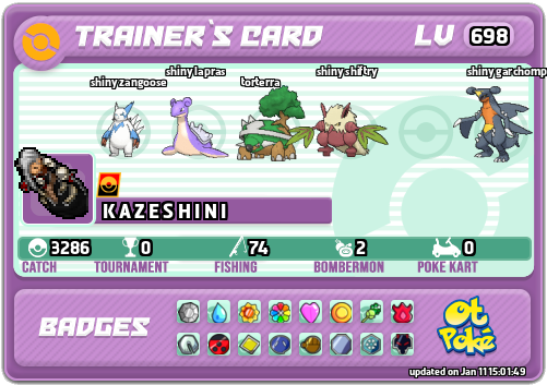 K A Z E S H I N I Card otPokemon.com