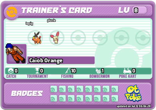 Caiob Orange Card otPokemon.com