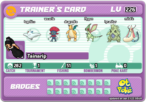Tainarip Card otPokemon.com