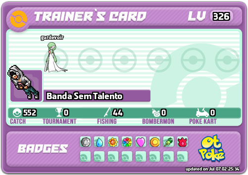 Banda Sem Talento Card otPokemon.com