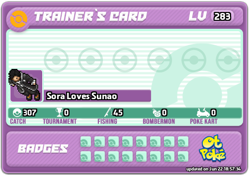 Sora Loves Sunao Card otPokemon.com