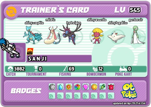 S A N J I Card otPokemon.com