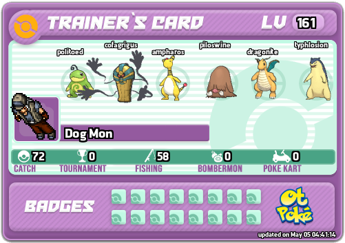 Dog Mon Card otPokemon.com