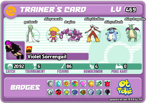 Violet Sorrengail Card otPokemon.com