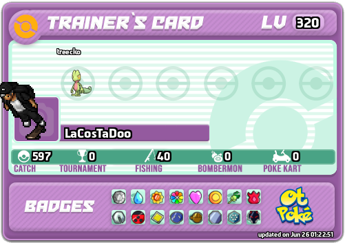 LaCosTaDoo Card otPokemon.com