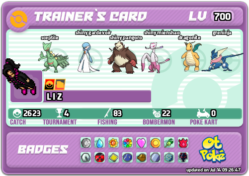 L I Z Card otPokemon.com