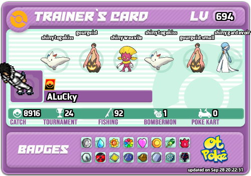 ALuCky Card otPokemon.com