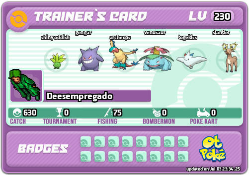 Deesempregado Card otPokemon.com