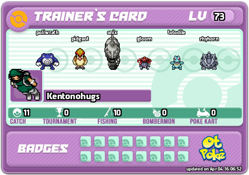 Kentonohugs Card otPokemon.com