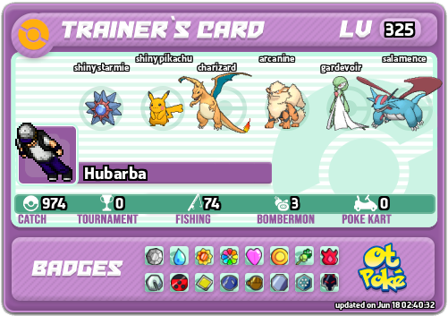 Hubarba Card otPokemon.com